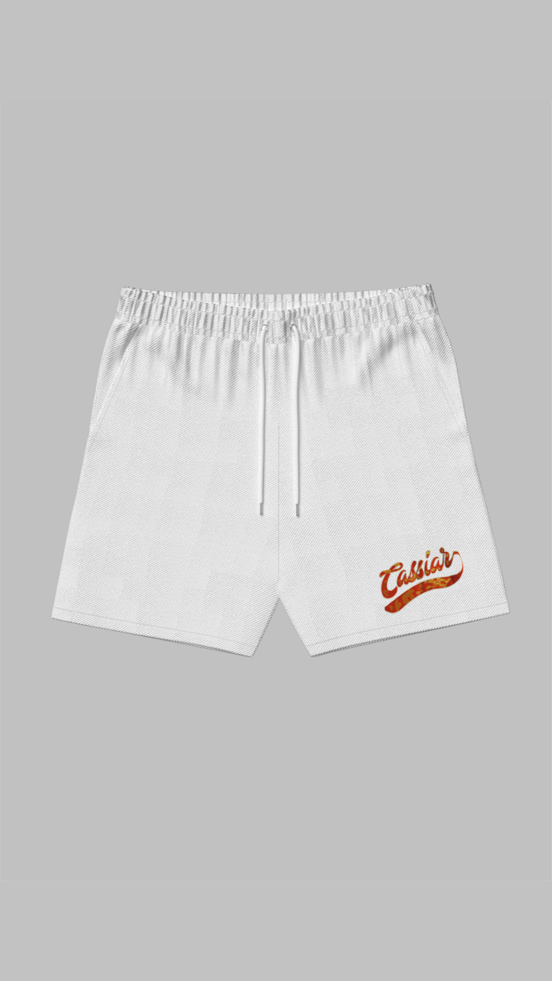 White Baseball Shorts